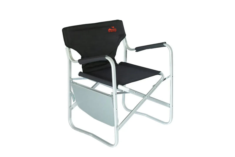 Load image into Gallery viewer, Folding Camp Chair Tramp Delux with Integrated Side Table & Aluminum Frame for Enhanced Outdoor Comfort