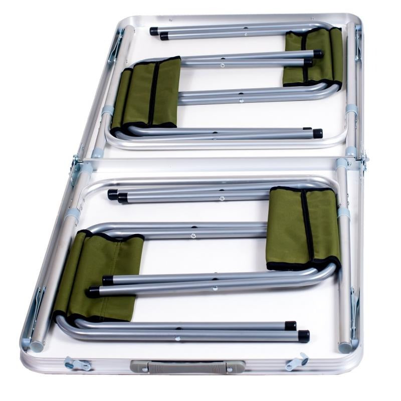 Load image into Gallery viewer, Camping table set with 4 stools 3 height levels suitcase fold | Ranger ST 401