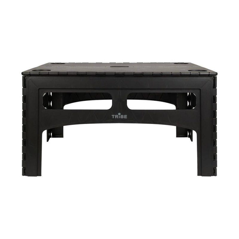 Load image into Gallery viewer, Tribe Camp Table Low Folding Polypropylene Table with Cup Holders for Outdoor Recreation