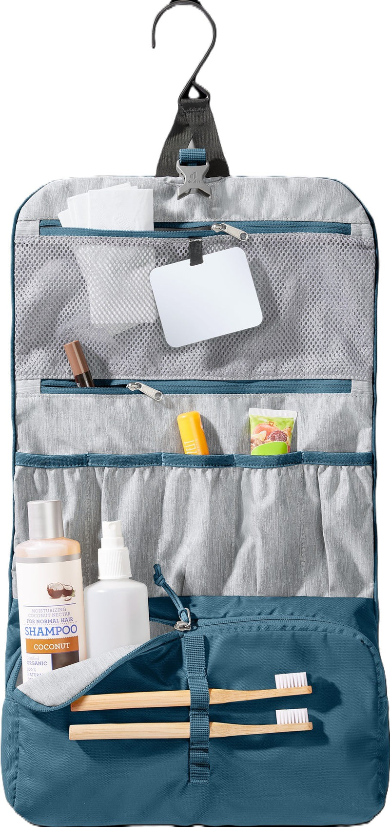 Load image into Gallery viewer, Wash Bag II 160g — Hanging Travel Toiletry Kit with Mirror | Deuter