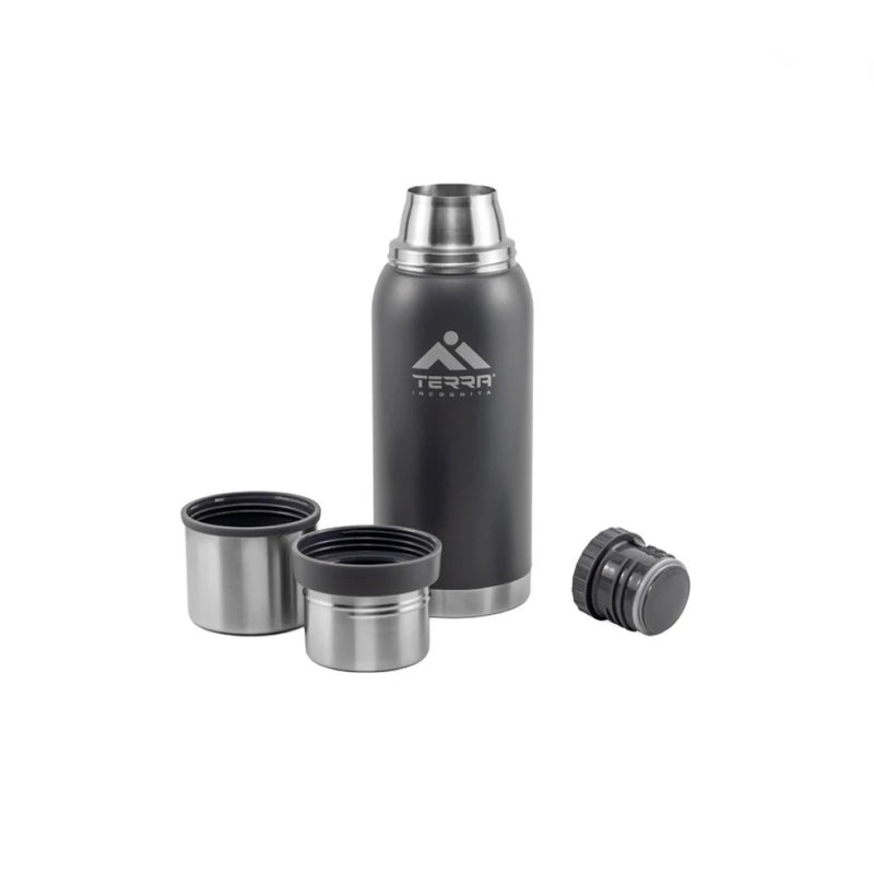 Load image into Gallery viewer, Insulated Thermos Stainless Steel Dual Cups Thermal Flask Duett 34/40 fl oz | Terra Incognita