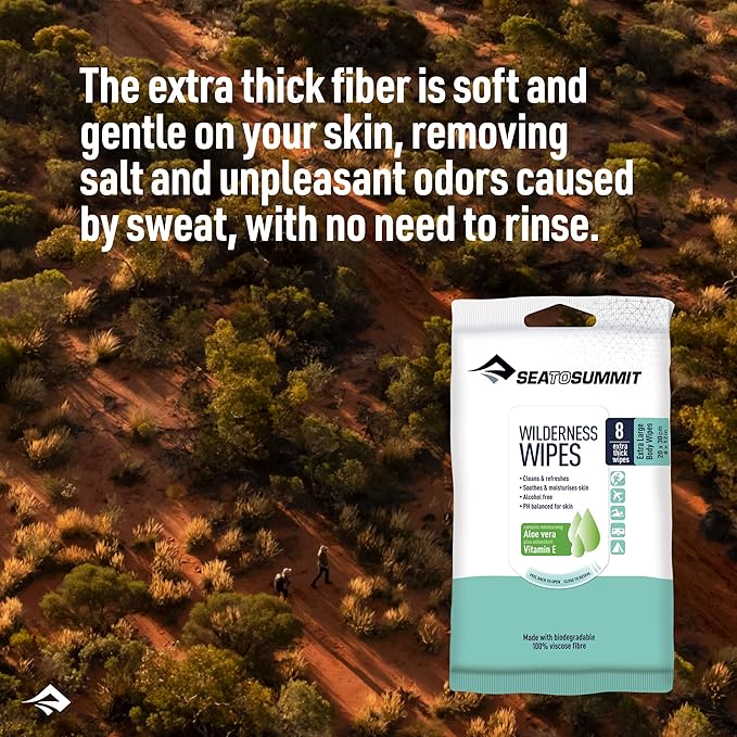 Load image into Gallery viewer, Body Wipes XL 8pc Biodegradable Viscose Waterless | Sea To Summit