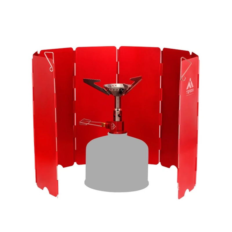 Load image into Gallery viewer, Camping Stove Windshield Anodized Aluminum Windstop L8 S9 Models | Terra Incognita