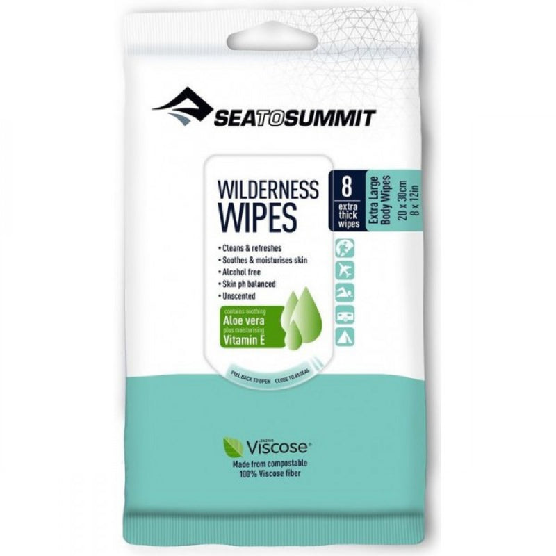 Load image into Gallery viewer, Body Wipes XL 8pc Biodegradable Viscose Waterless | Sea To Summit