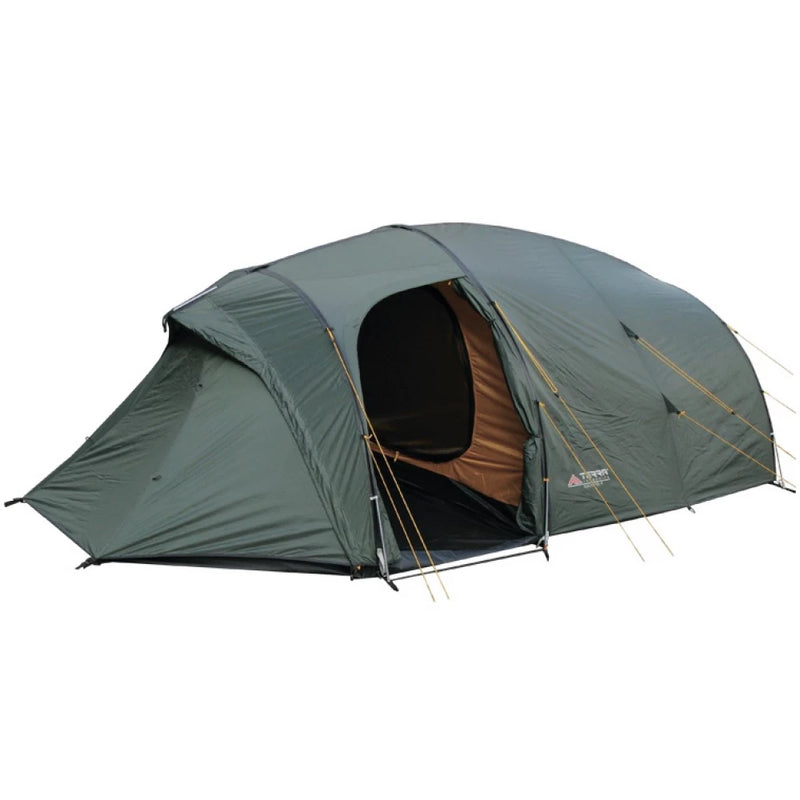 Load image into Gallery viewer, Three-tier mesh storage organizer inside the Bravo 4 tent for personal items