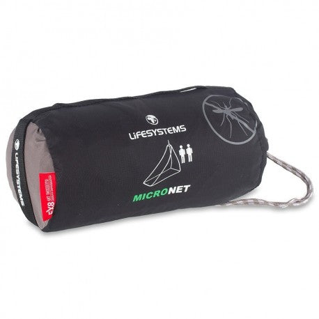 Load image into Gallery viewer, Lifesystems Micro Net black stuff sack with carabiner and red EX8 label