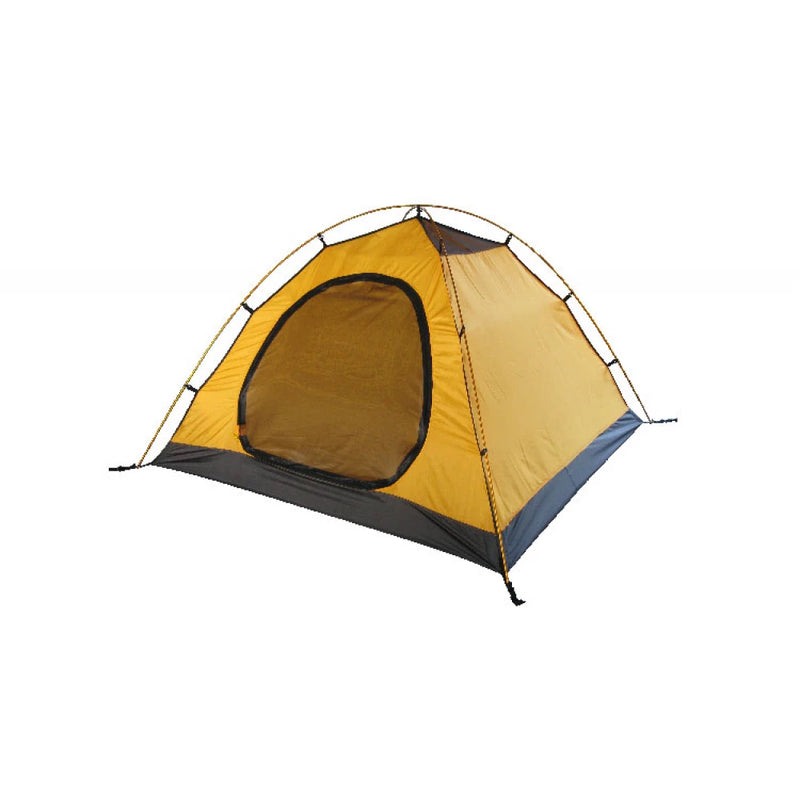 Load image into Gallery viewer, Yellow breathable inner tent of Platou 2 with a 2-pole frame system.