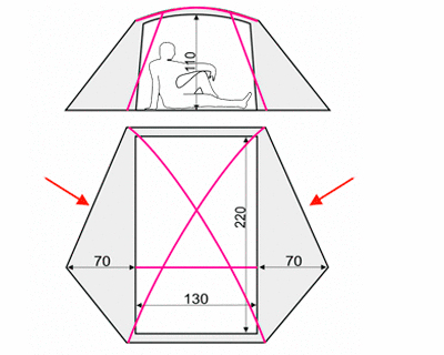 Load image into Gallery viewer, Adria 2/2 Alu Two-Person Three-Season Tent with Dual Vestibules - Available with Aluminum or Fiberglass Poles for Backpacking