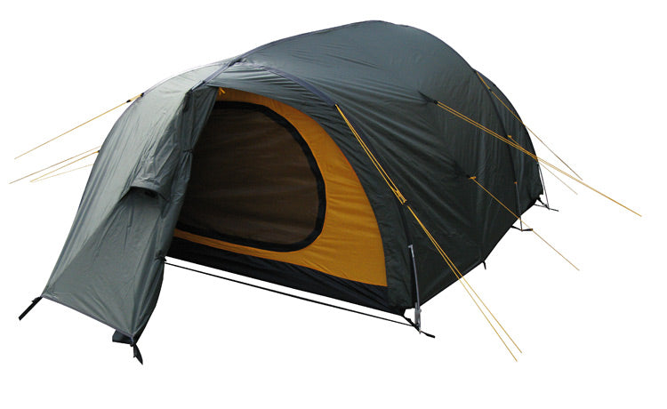 Load image into Gallery viewer, Bravo 4/4 Alu Four-Season Tent with Removable Vestibule Floor - Available with Aluminum or Fiberglass Poles for 4-Person Camping