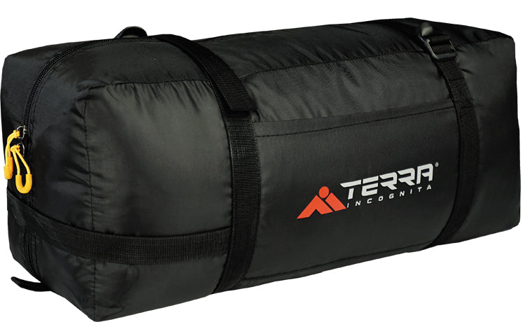 Load image into Gallery viewer, Camp 4 Four-Person Tunnel Tent with Extended Vestibule and Support Poles - Affordable Family Camping Shelter with Dual Entrances