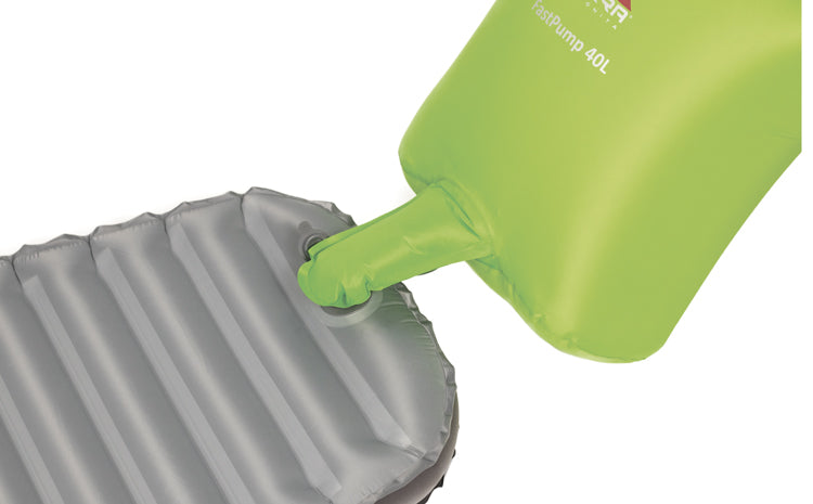 Load image into Gallery viewer, FastPump Ultralight Dry Bag with Air Pump - 40L/2.4 cu ft Camping Air Mattress Inflator