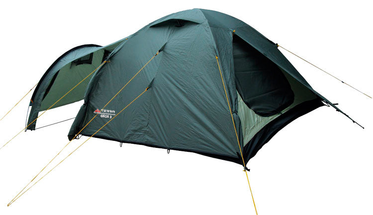 Load image into Gallery viewer, Geos 3 Three-Season Family Tent with XL Front Vestibule and Windows - Spacious 3-4 Person Design for Comfort Camping