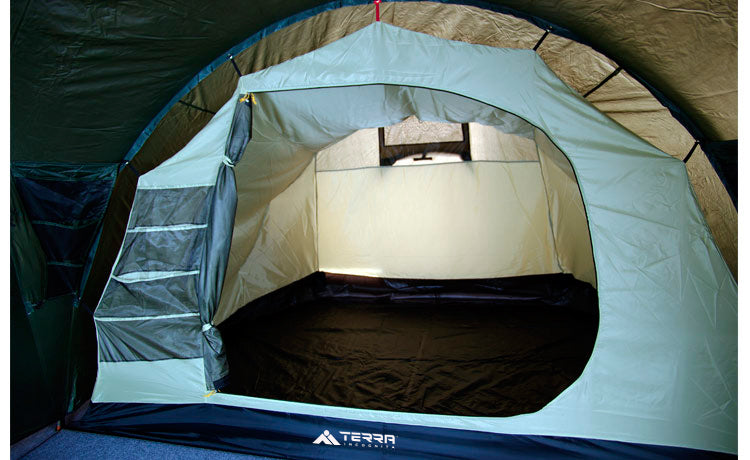 Load image into Gallery viewer, Grand 5 Family Camping Tent with Convertible Vestibule and Dual Entrances for Extended Outdoor Adventures