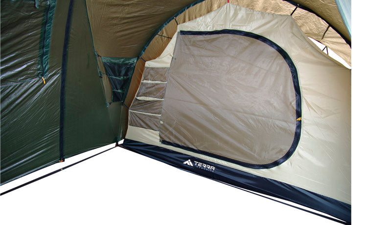 Load image into Gallery viewer, Grand 5 Family Camping Tent with Convertible Vestibule and Dual Entrances for Extended Outdoor Adventures