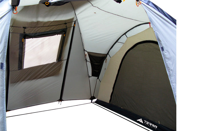 Load image into Gallery viewer, Grand 5 Family Camping Tent with Convertible Vestibule and Dual Entrances for Extended Outdoor Adventures