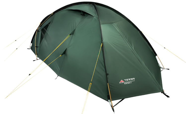 Load image into Gallery viewer, Ksena 2/2 Alu All-Season Tent with Dual Entrances and Choice of Fiberglass or Aluminum Frame for Camping Adventures