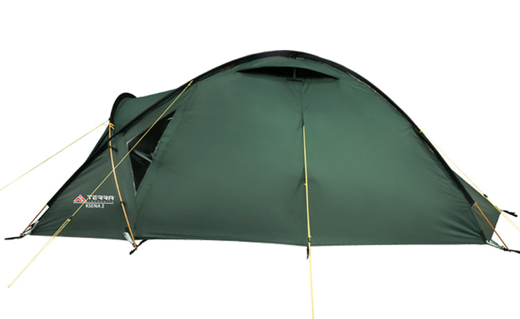 Load image into Gallery viewer, Ksena 2/2 Alu All-Season Tent with Dual Entrances and Choice of Fiberglass or Aluminum Frame for Camping Adventures
