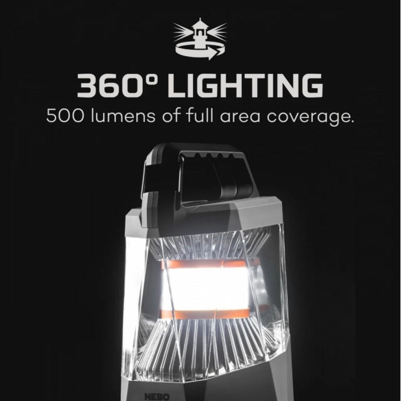 Load image into Gallery viewer, Rechargeable Camping Lantern, 500lm Powerbank Red Light | NEBO Galileo 500