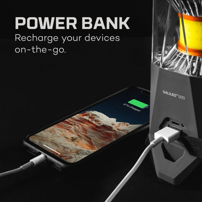 Load image into Gallery viewer, Rechargeable Camping Lantern, 500lm Powerbank Red Light | NEBO Galileo 500