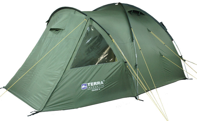 Load image into Gallery viewer, Oazis 5 Three-Season Family Tent with Spacious Vestibule and Modular Design for Extended Camping Adventures