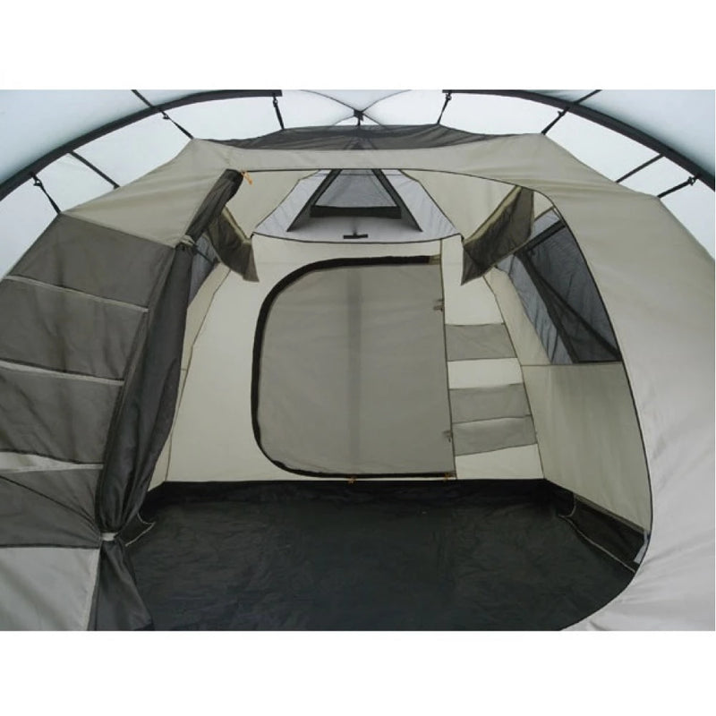 Load image into Gallery viewer, Spacious interior of Olympia 4 tent with mesh pockets and black floor