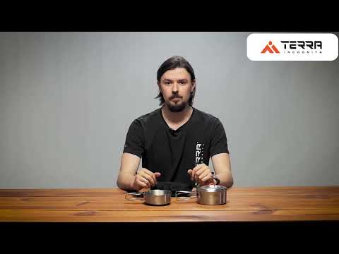 Load and play video in Gallery viewer, Camping Cookware Set for 1 Person, Stainless Steel Backpacking Kit | Solo Set