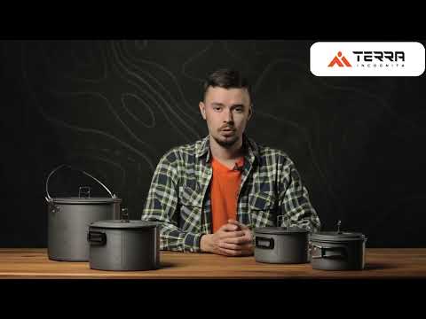 Load and play video in Gallery viewer, Camping Cookware Set Aluminum Nesting Pots 1.3/2.1/3.2/6.3Qt for Outdoor | Pato