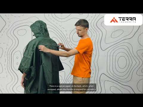 Load and play video in Gallery viewer, PonchoBag Universal Waterproof Hiking Poncho with Backpack Coverage for Outdoor Adventures