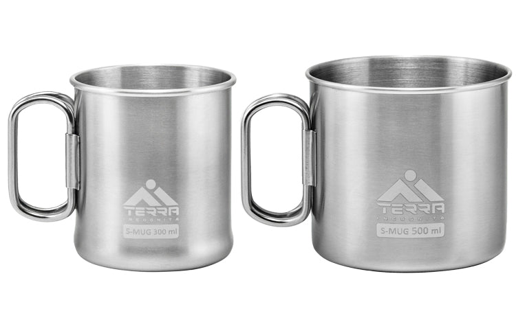 Load image into Gallery viewer, S-Mug Stainless Steel Camping Mug with Foldable Handles - Premium 10/17 fl oz Outdoor Cup Series