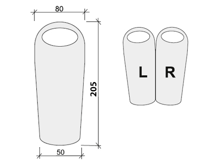Load image into Gallery viewer, Siesta 100/200/300/400 L/R Regular Series 3-Season Sleeping Bags with HollowCore Insulation and Glow Zip System for Comfortable Adventure Camping