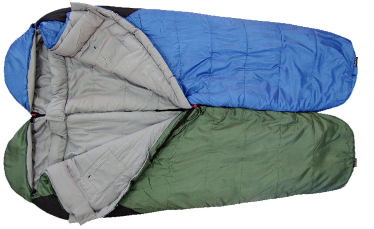 Load image into Gallery viewer, Siesta 100/200/300/400 L/R Regular Series 3-Season Sleeping Bags with HollowCore Insulation and Glow Zip System for Comfortable Adventure Camping