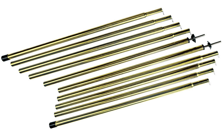 Load image into Gallery viewer, Steel Tent Poles 16mm (0.63in) Height Adjustable Support Set for Tarp and Picnic Shelters - 230cm (90.6in) Max Height