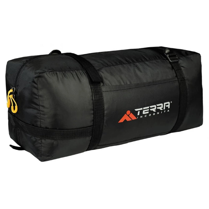 Load image into Gallery viewer, Durable black compression carry bag for Terra Incognita Omega 3 tent