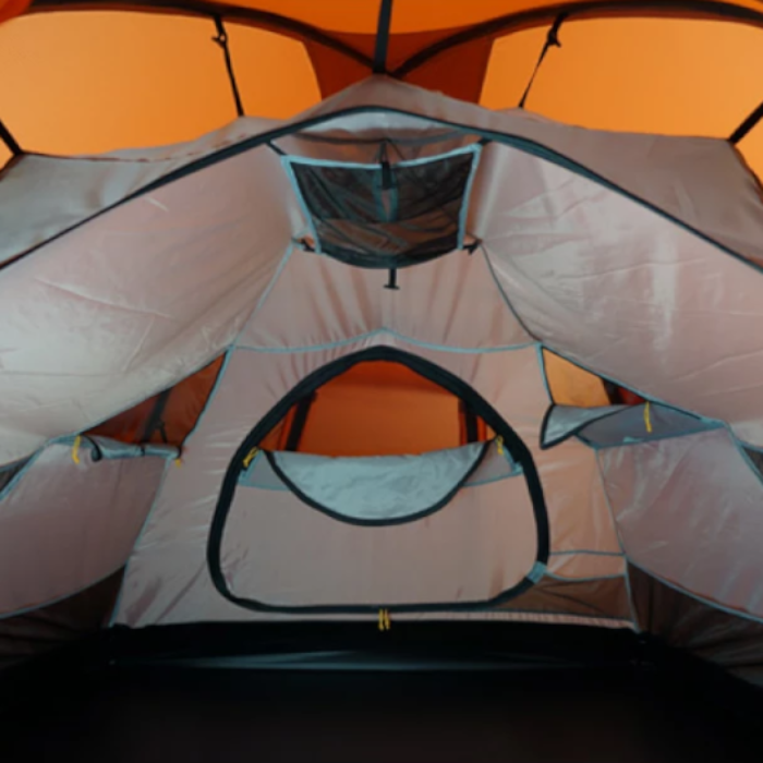 Load image into Gallery viewer, TopRock 2/4-person expedition tent with a stable 4-pole Alu frame and snow skirt