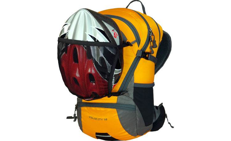 Load image into Gallery viewer, Velocity 16/20 Cycling Backpack with AVS Ventilation System and Helmet Attachment for Bike Commuting and Day Adventures