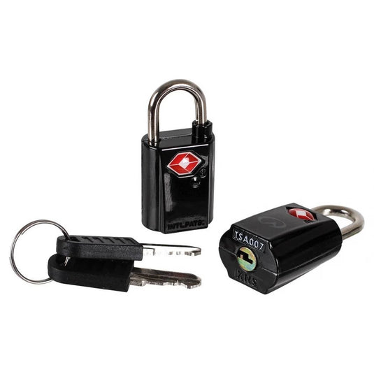 Small travel locks 2-pack durable metal body keyed locks -Lifeventure TSA Mini Padlocks (2-pack)