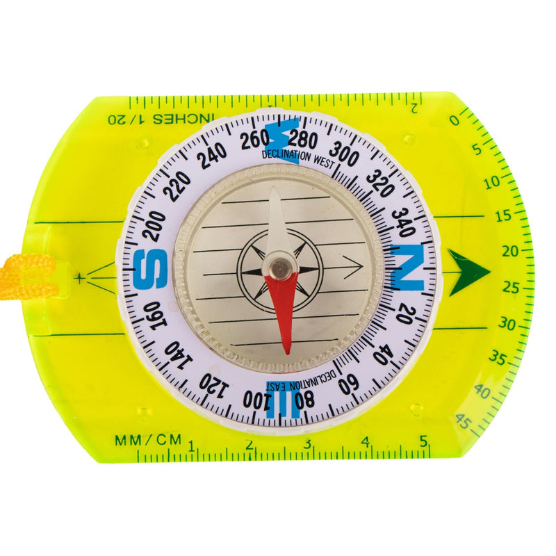 Load image into Gallery viewer, Baseplate Compass - Luminous Pointer, Dry Dial, Rulers (32 g) | TrekLine Base
