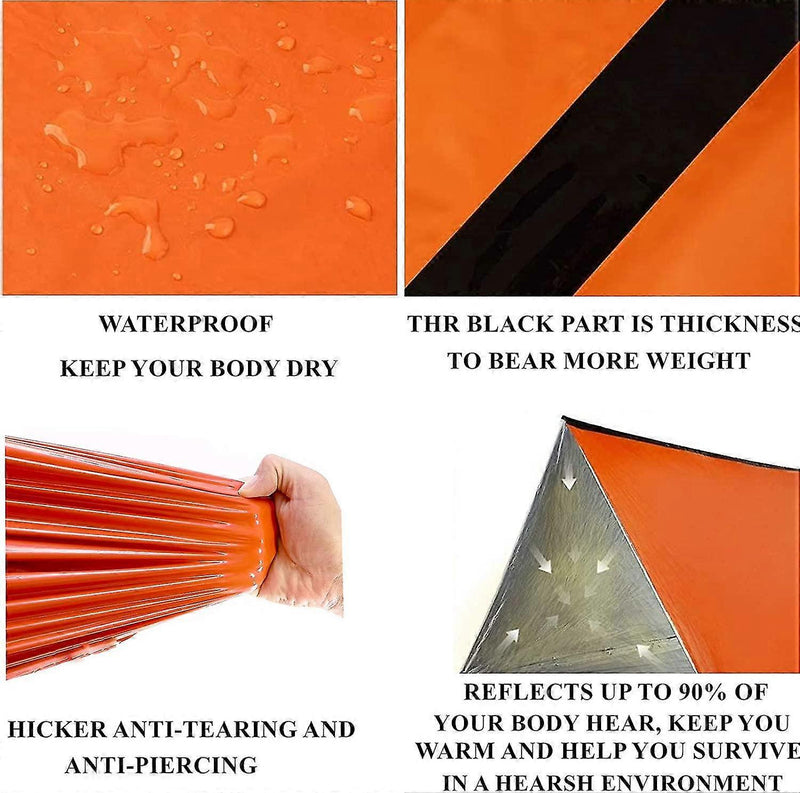 Load image into Gallery viewer, EmergencyTent Tube  Thermal A-Frame Shelter (96.5 x 59.1 in) | Travel Extreme
