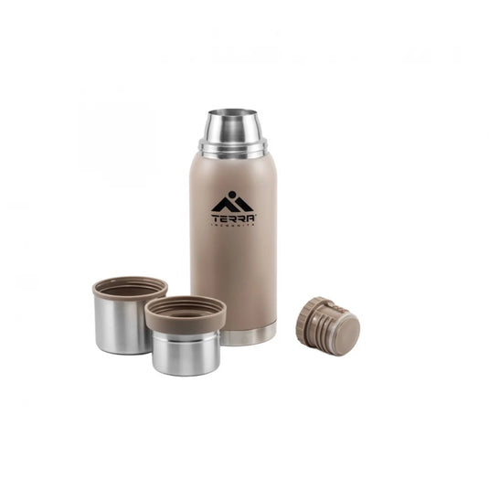 Insulated Thermos Stainless Steel Dual Cups Thermal Flask Duett 34/40 fl oz | Terra Incognita