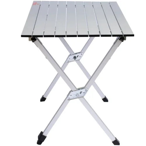 Load image into Gallery viewer, Tramp Roll-80 Aluminum Roll-Up Camping Table with Adjustable Leg for Uneven Terrain
