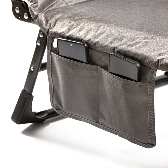 Ranger Comfort Convertible Camp Cot with 6-Position Backrest & Padded Mattress