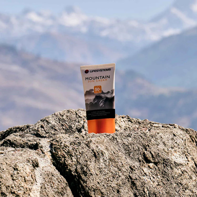Load image into Gallery viewer, Sun Cream (50ml/100ml), SPF50 UVA/UVB Maximum Protection, Water/Sweat Resistant, Vitamin E, Ideal for High-Altitude Sports | Lifesystems Mountain SUN

