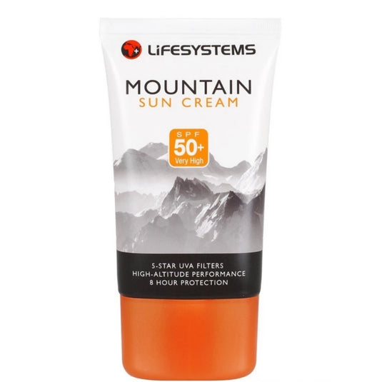 Sun Cream (50ml/100ml), SPF50 UVA/UVB Maximum Protection, Water/Sweat Resistant, Vitamin E, Ideal for High-Altitude Sports | Lifesystems Mountain SUN
