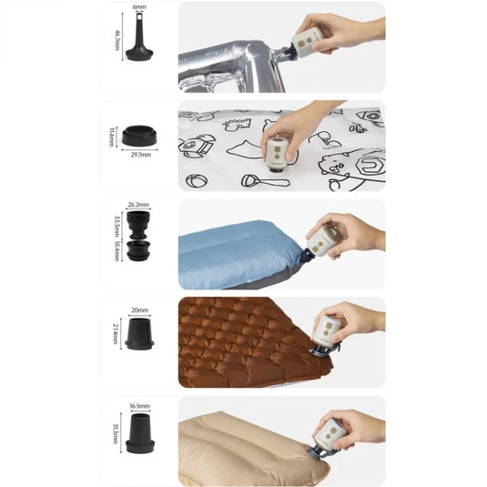 3-in-1 Mini Air Pump with Lantern & Fan, Ultralight | Naturehike CNK2300DQ022