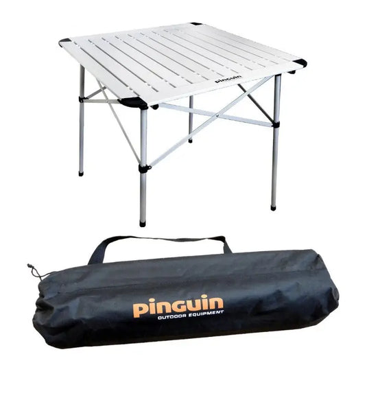 Pinguin Table S Folding Camping Table with Aluminum Construction for 2-Person Outdoor Dining