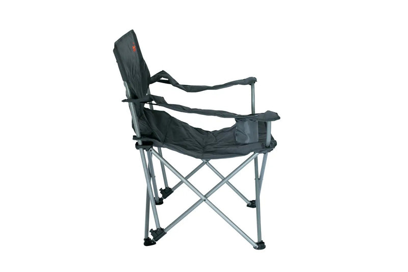 Load image into Gallery viewer, Tramp TRF-012 Reclining Camp Chair with 3-Position Backrest &amp; Armrest Cup Holder
