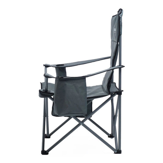 Base Camp Hunter High-Back Camp Chair with Dual Storage Pockets & Cup Holder
