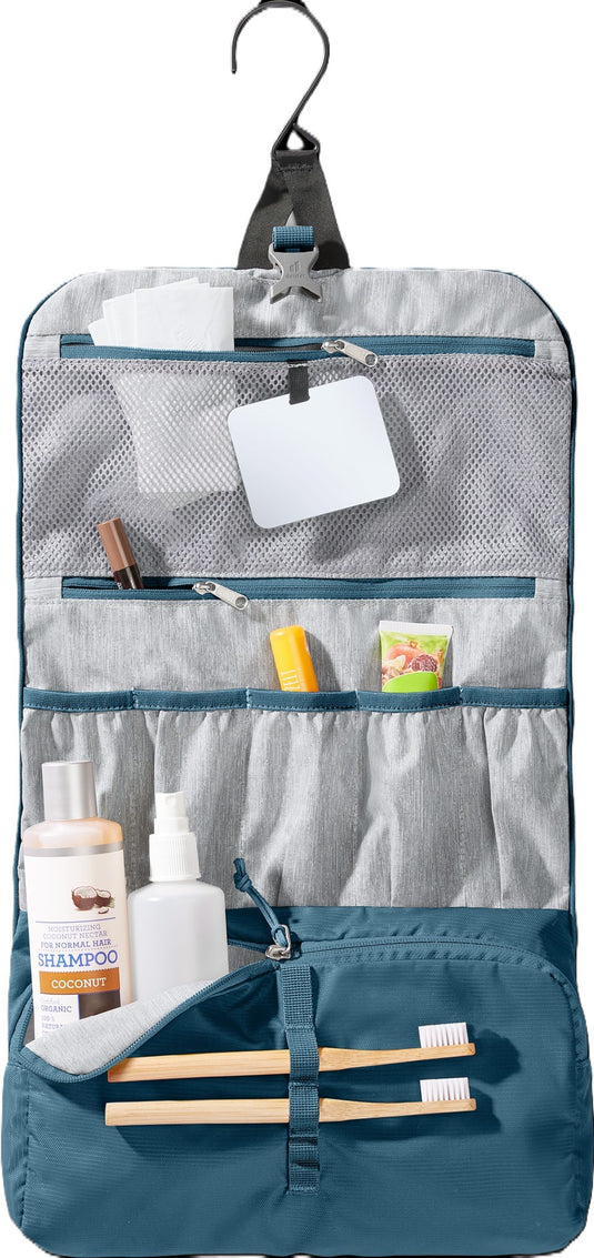 Wash Bag II 160g — Hanging Travel Toiletry Kit with Mirror | Deuter