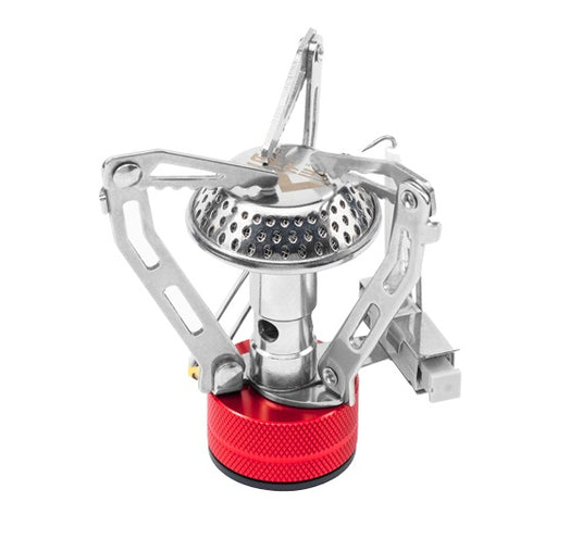 Sirius Ultralight Gas Stove with Piezo Ignition and Foldable Pot Support for Extreme Trekking and Outdoor Cooking