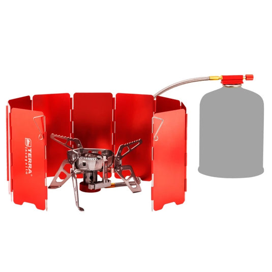 Camping Stove Windshield Anodized Aluminum Windstop L8 S9 Models | Terra Incognita